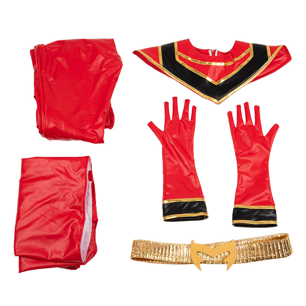 Power Rangers Mystic Force Red Mystic Ranger Cosplay Costume