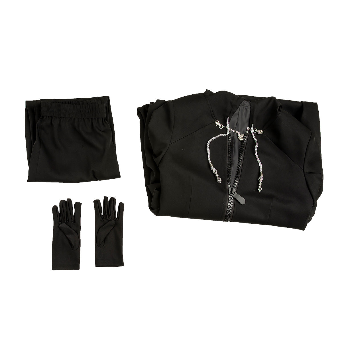 Kingdom Hearts 2 Organization XIII Roxas Black Cosplay Costume