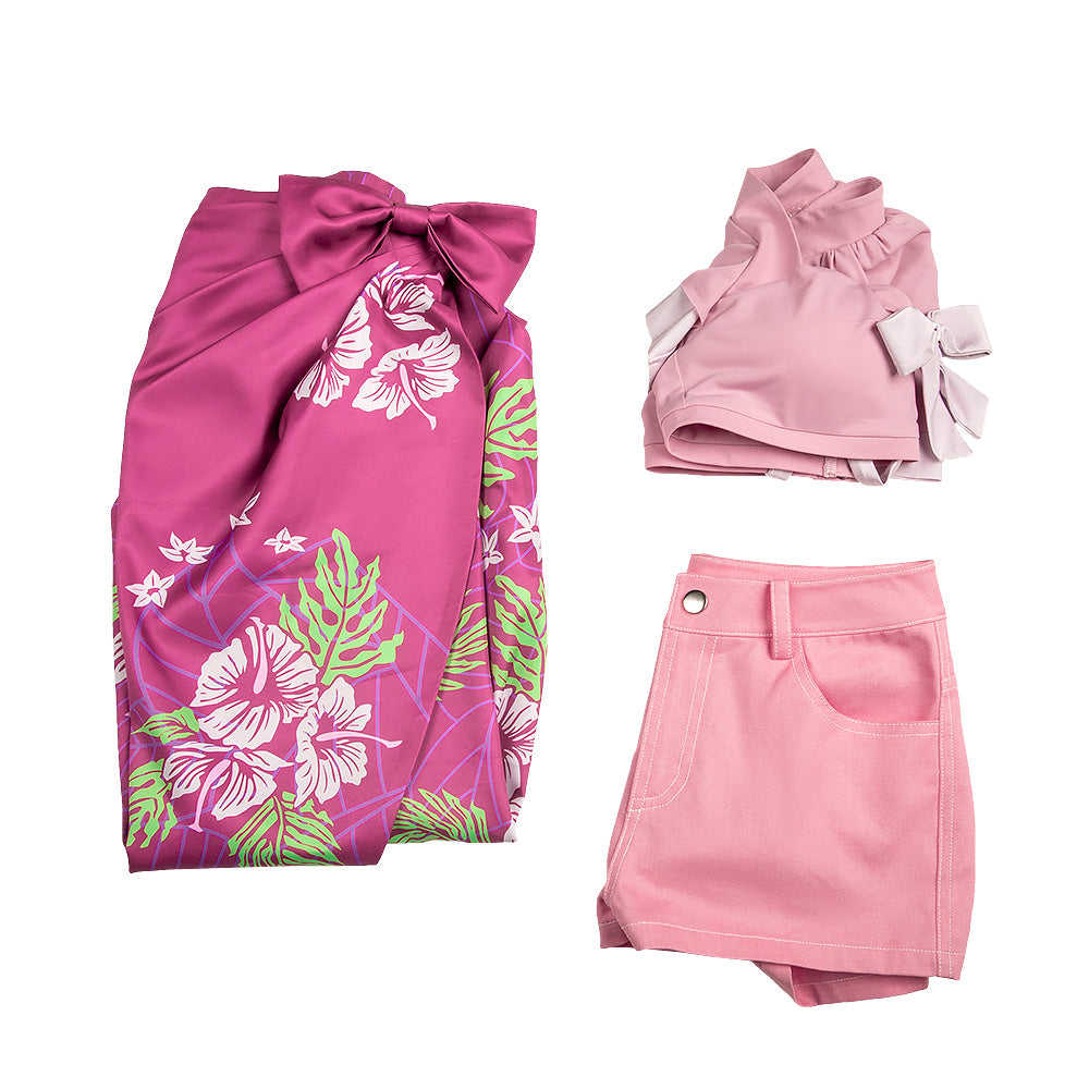 Final Fantasy VII Rebirth FF7R Aerith Gainsborough Beachwear Cosplay Costume