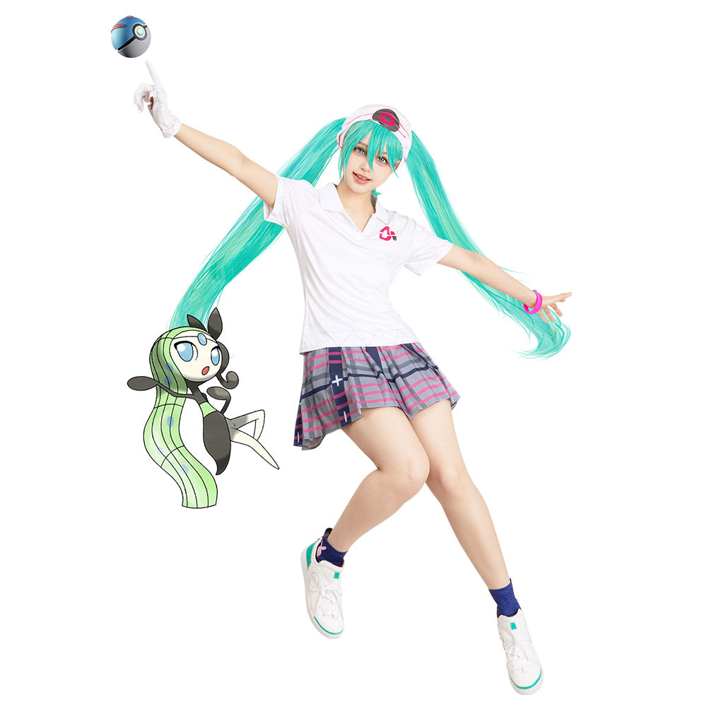 Project Voltage PM X Vocal Idol Psychic-type Green Cosplay Wig