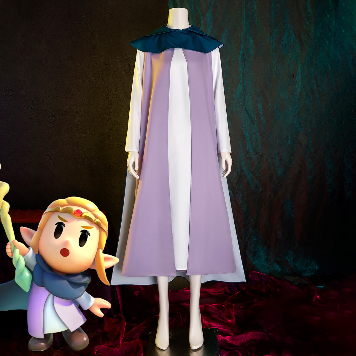 strapless open back dress The Legend of Zelda Echoes of Wisdom Princess Zelda Cosplay Costume Female / M