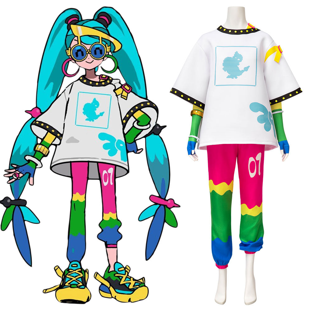 Pokemon feat. Hatsune Miku Project VOLTAGE Normal Type Cosplay Costume