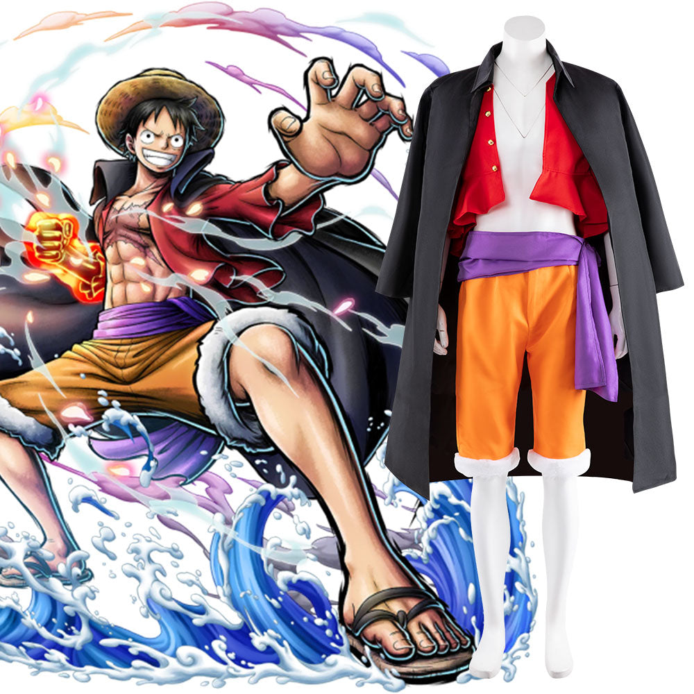 ONE PIECE Monkey D Luffy Gear 5 Cosplay Costume Outfits Halloween Party  Uniform