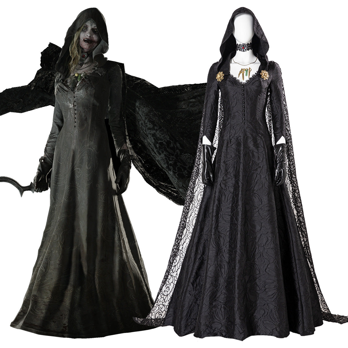 Re 8 Village Vampire Daughters Bela Daniela Cassandra Dimitrescu Halloween Premium Edition Cosplay Costume Female / M