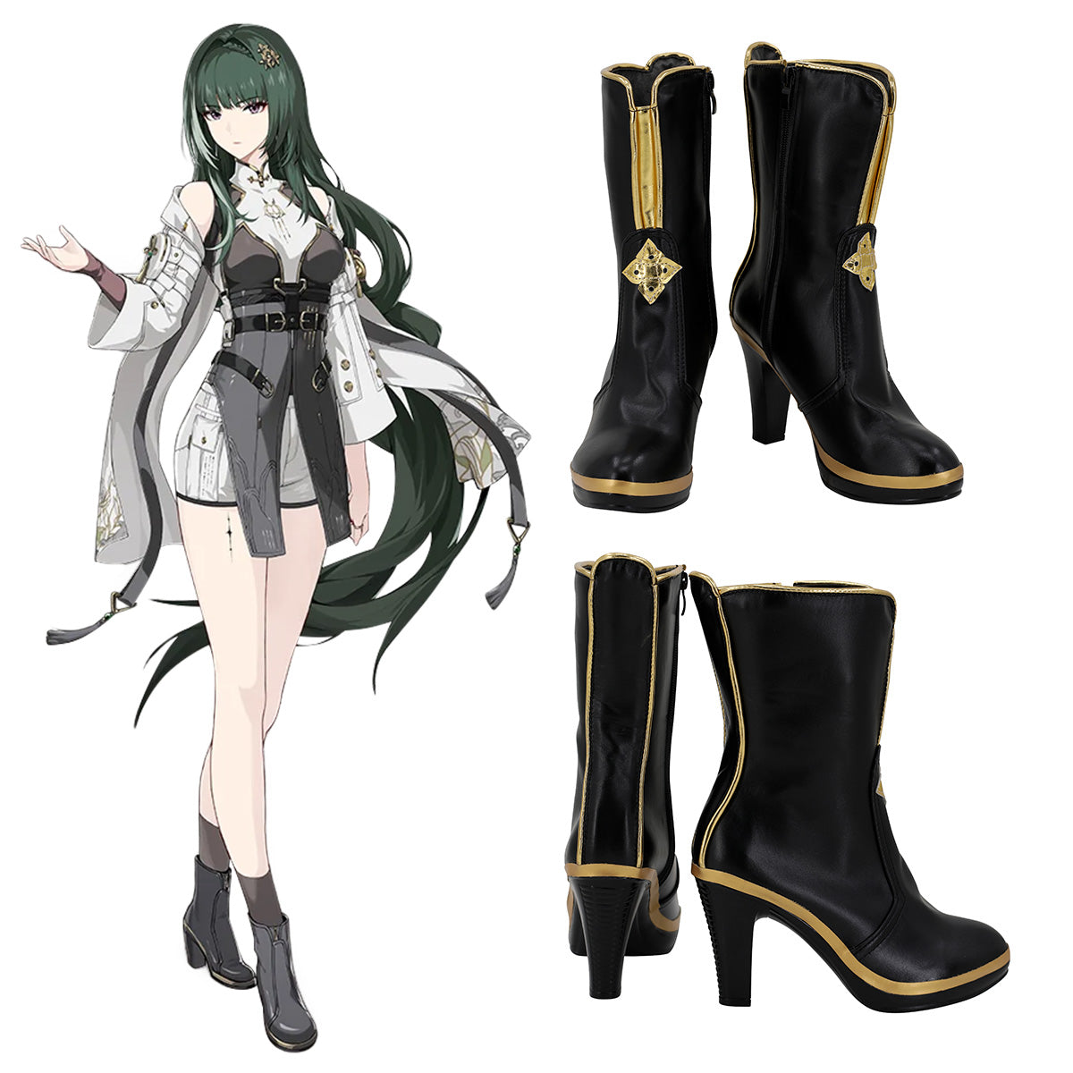 Wuthering Waves Baizhi Cosplay Shoes – Gcosplay