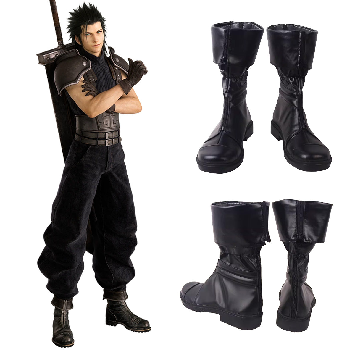 Final Fantasy VII Rebirth FF7R Zack Fair Cosplay Shoes – Gcosplay