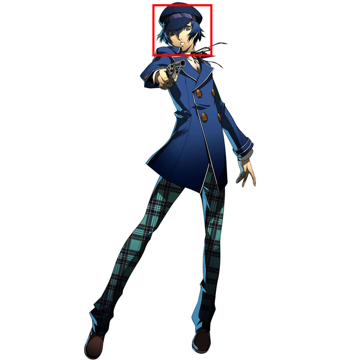 Persona 4 Golden Shirogane Naoto Blue Cosplay Wig – Gcosplay