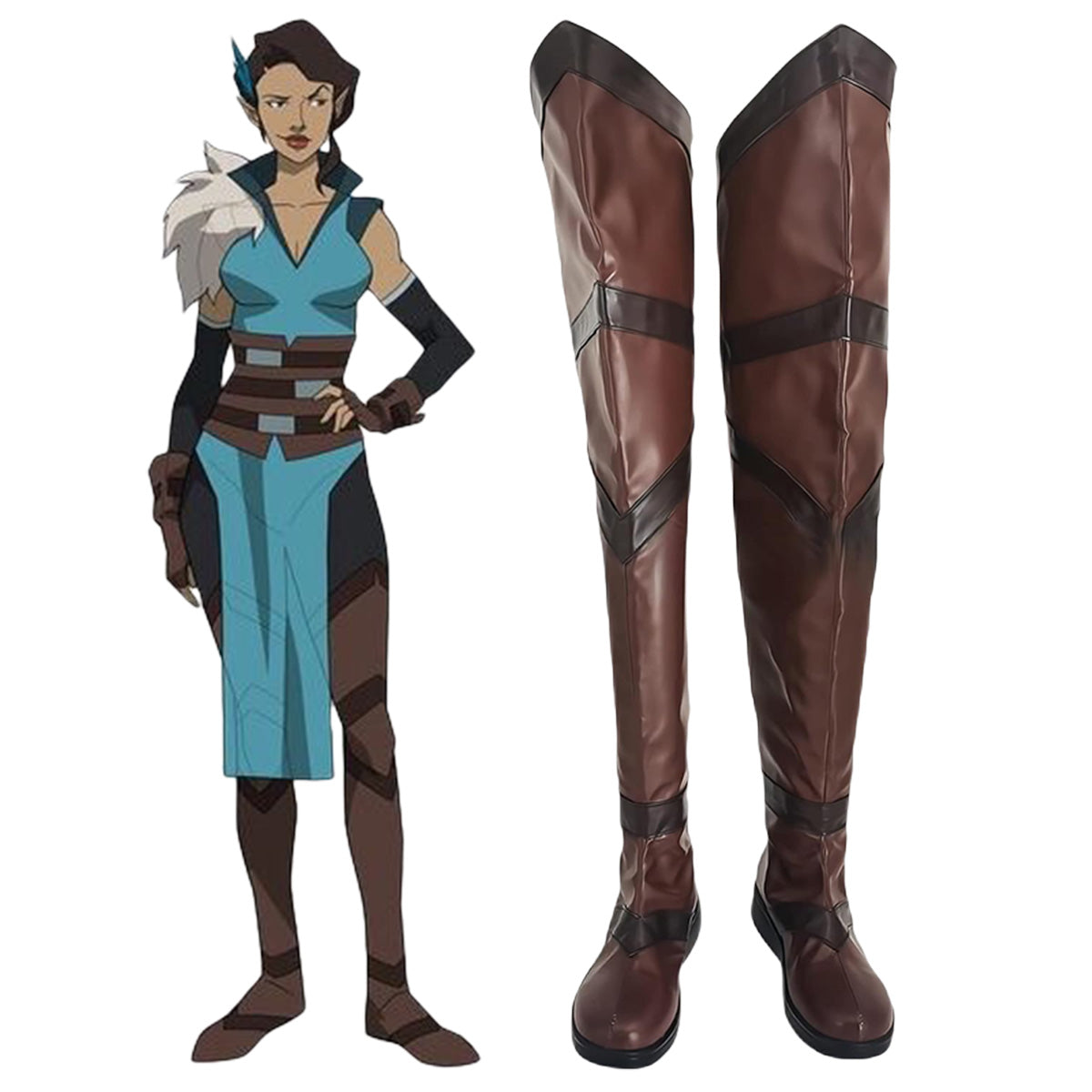 The Legend of Vox Machina Vex'ahlia Shoes Cosplay Boots – Gcosplay