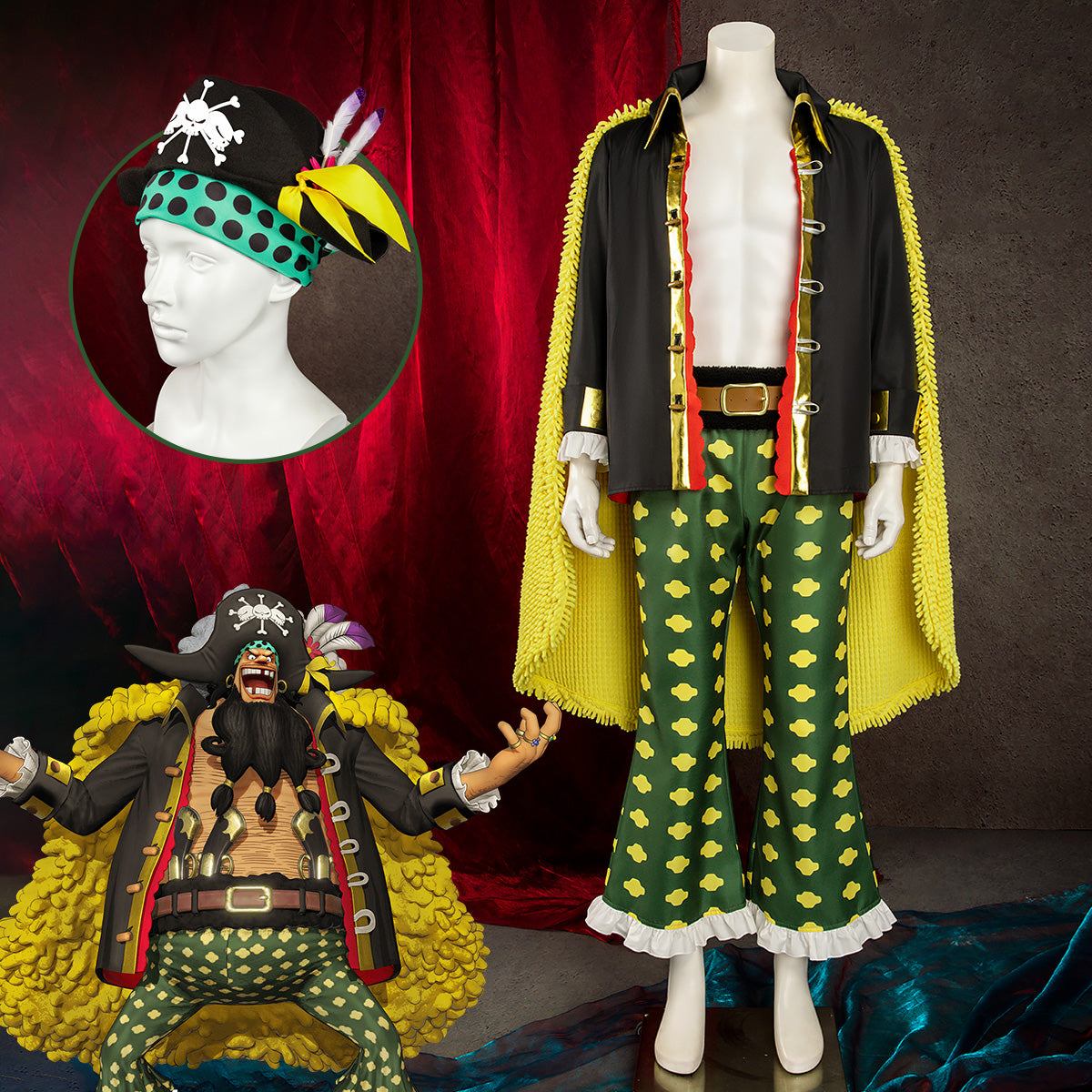 gear 4 cosplay One Piece Blackbeard Marshall·D·Teach Cosplay Costume – Gcosplay