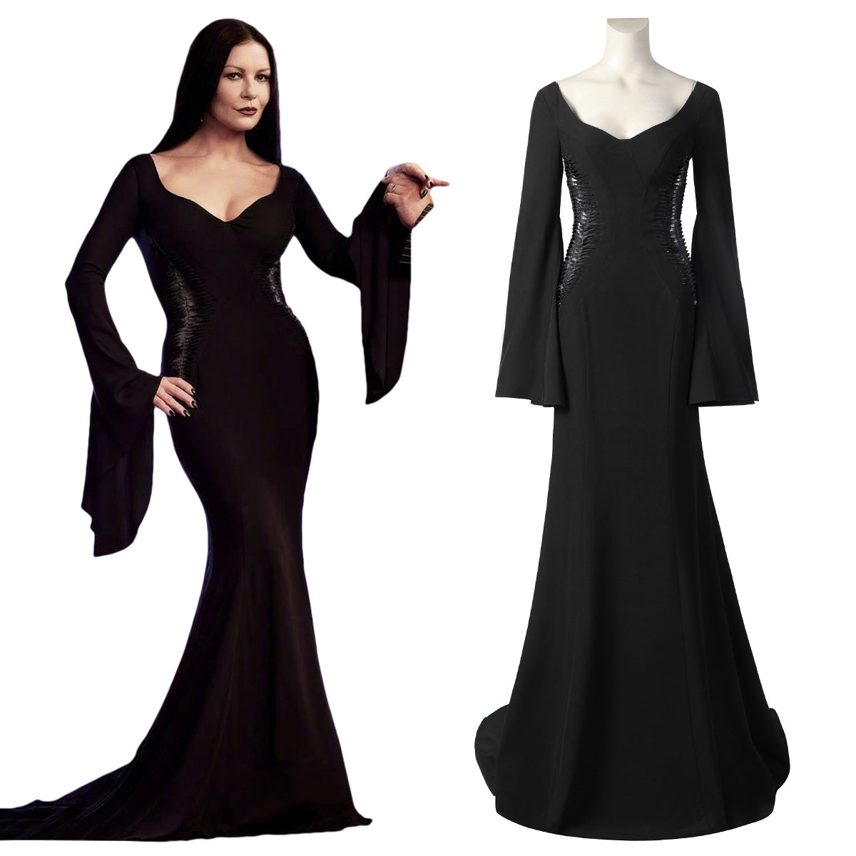 blue dress for baby girl Morticia Addams Lace Dress