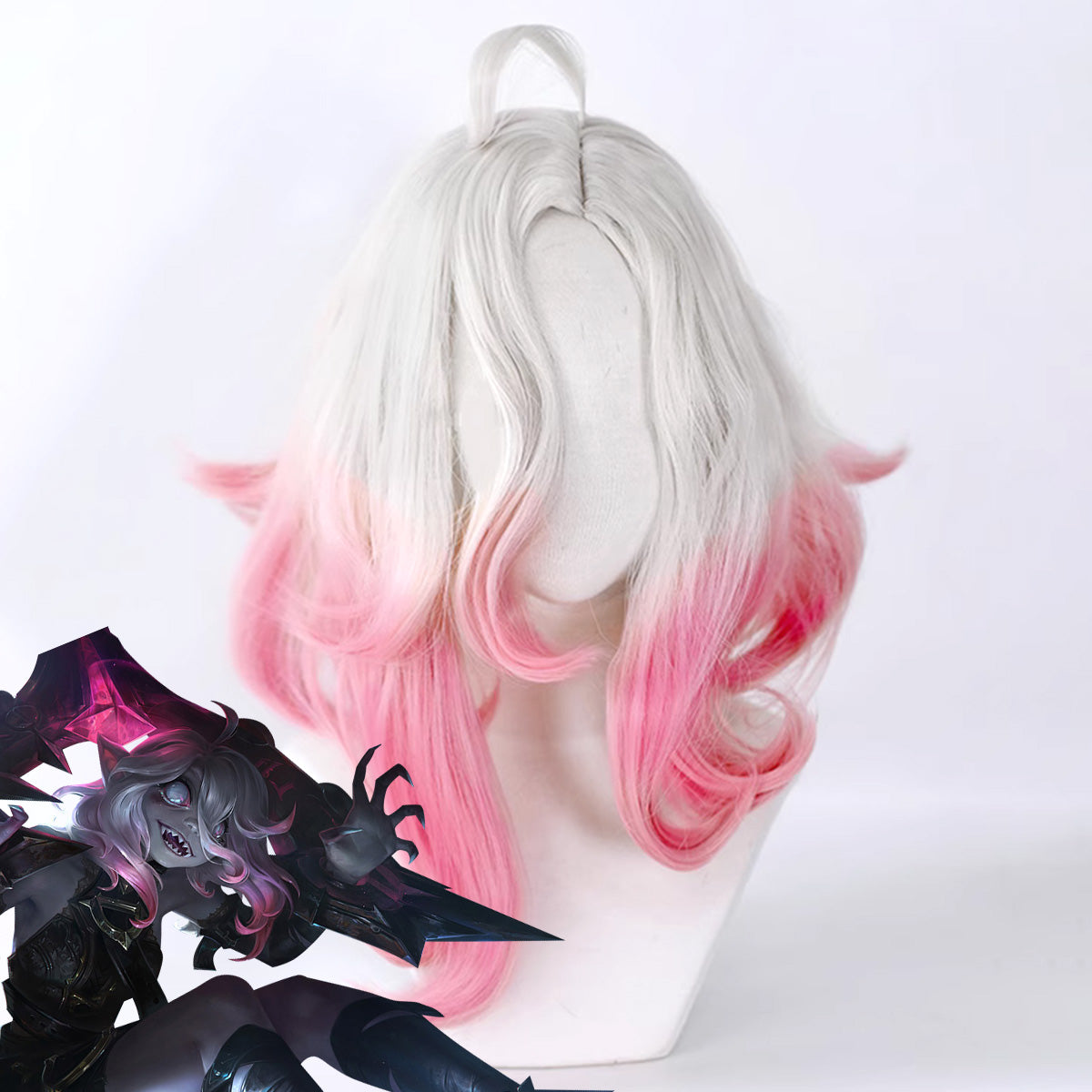 League of Legends LOL Briar Silver Pink Cosplay Wig – Gcosplay