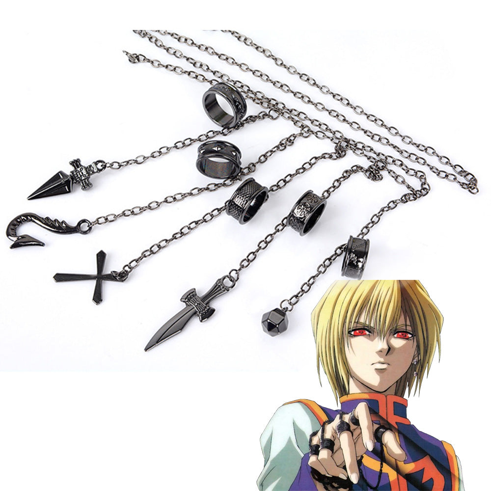 Hunter x Hunter Kurapika 5 Ring Chain Charms Cosplay – Gcosplay