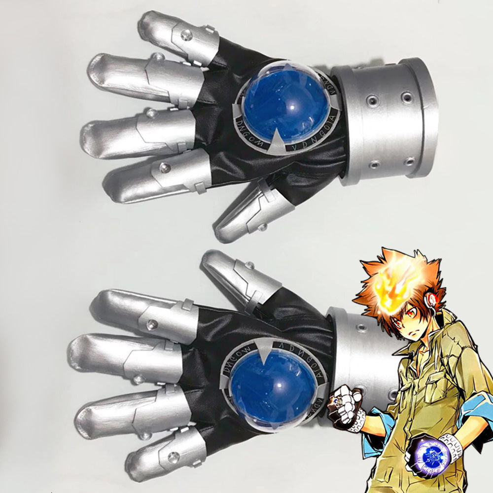 Katekyo Hitman Reborn! Sawada Tsunayoshi Gloves Cosplay Accessory Prop – Gcosplay