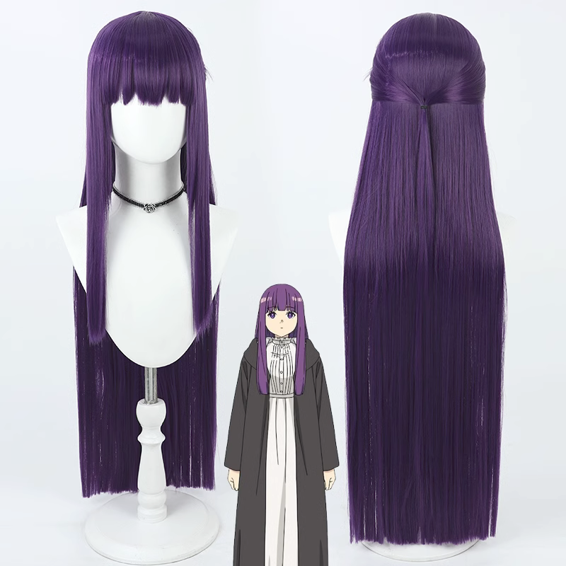 Frieren: Beyond Journey's End Fern Purple Cosplay Wig