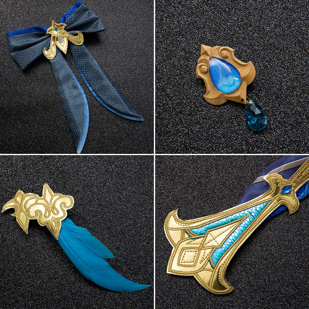 Genshin Impact Fontaine Neuvillette Cosplay Costume