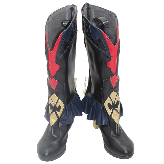 Akatsuki Deidara de Naruto Halloween zapatos blancos botas de Cosplay