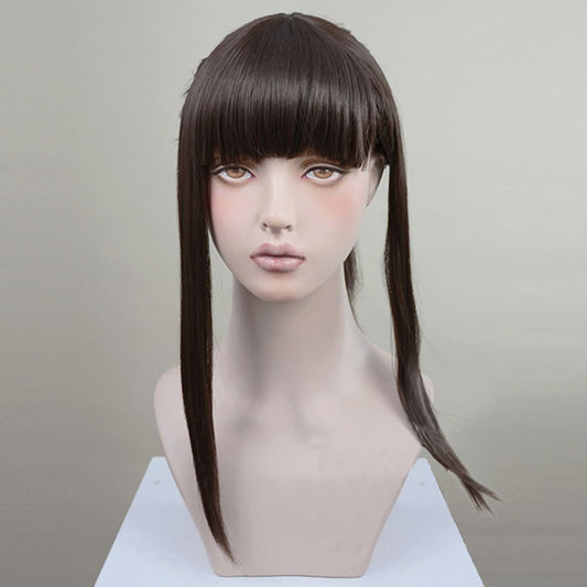 Fire Force Enen No Shouboutai Maki Oze Black Brown Cosplay Wig