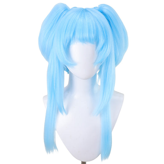Magia Record: Puella Magi Madoka Magica Side Story Rena Minami Blue Cosplay Wig