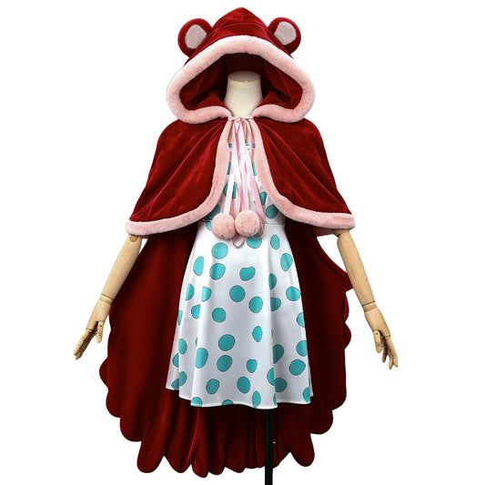 One Piece Sugar Red Suit Cosplay Costume