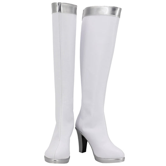 FE: Three Houses indered Shadows Yuri White Silver Shoes Cosplay Boots