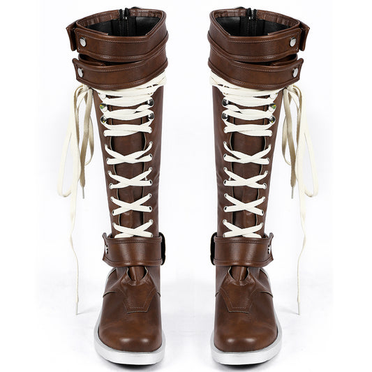 Akatsuki Deidara aus Naruto Halloween Weiße Schuhe Cosplay Stiefel