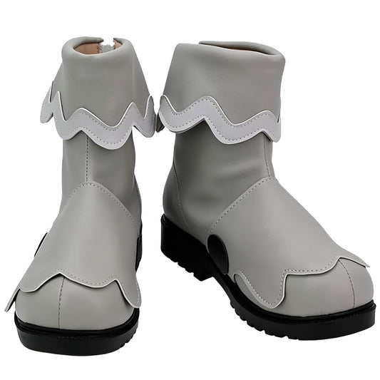 PM Sword And Shield Ghost-Type Gym Leader Allister White Cosplay Shoes