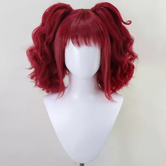 Zero Escape: The Nonary Games Clover Field Red Cosplay Wig