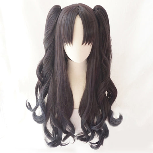 Zhongli von Genshin Impact Halloween braune Cosplay-Perücke