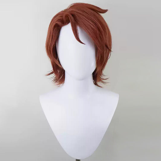 Critical Role The Mighty Nein Caleb Widogast Red Cosplay Wig
