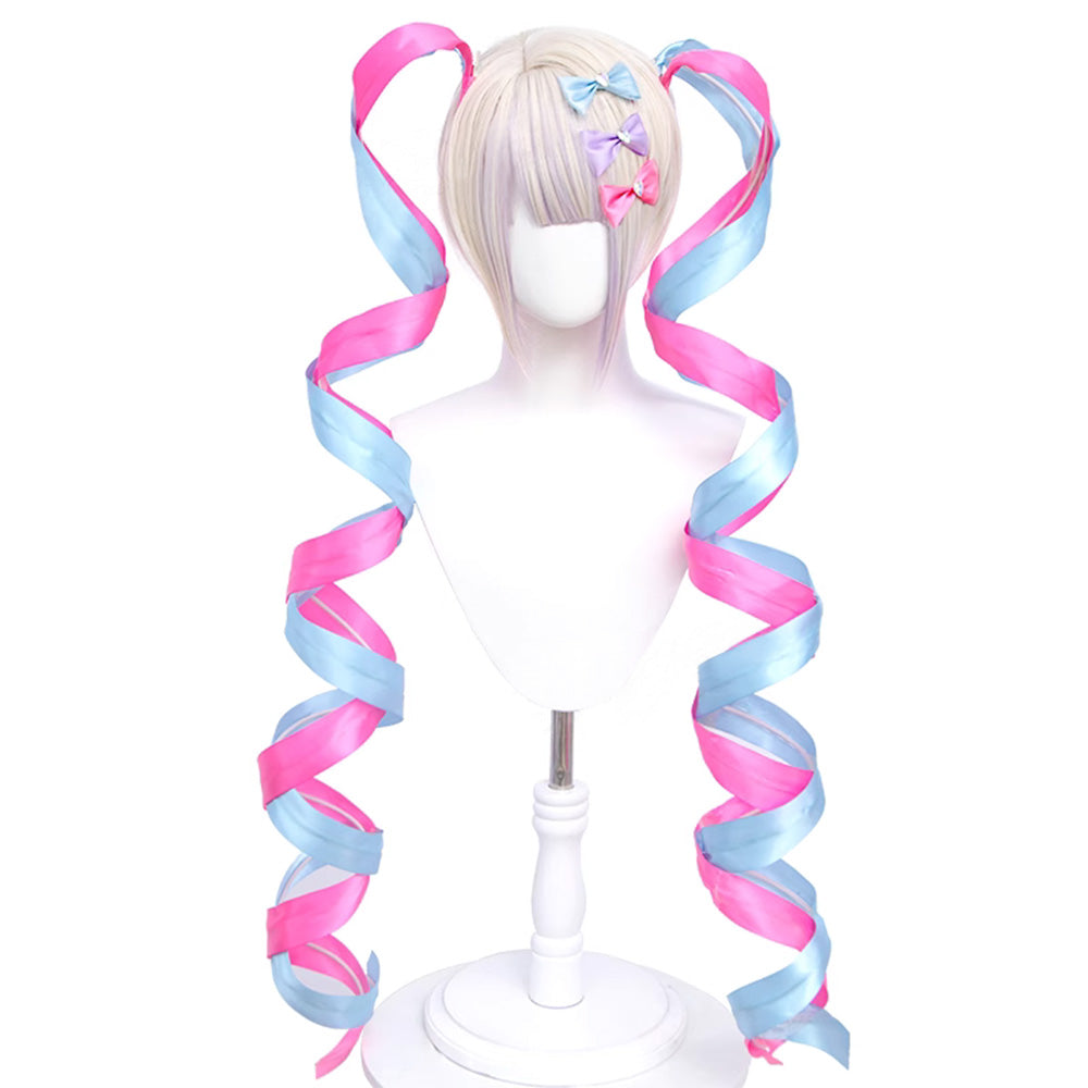 Needy Streamer Overload Needy Girl Overdose OMGkawaiiAngel-chan Riband Pink Blue Cosplay Wig