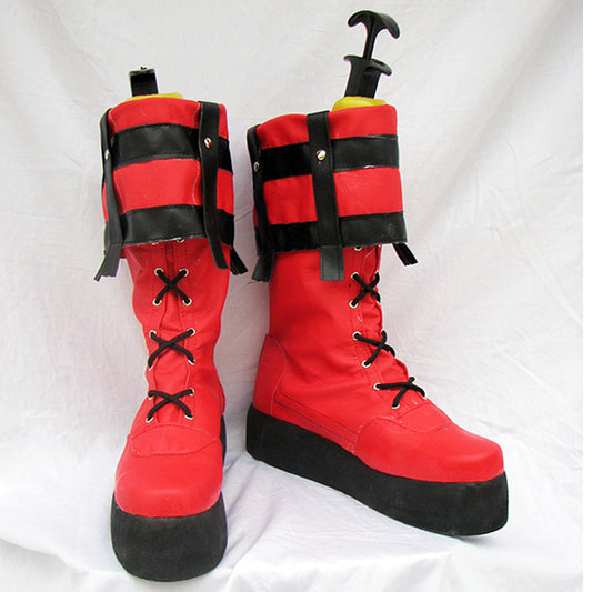 Guilty Gear Sol Badguy Red Shoes Cosplay Boots