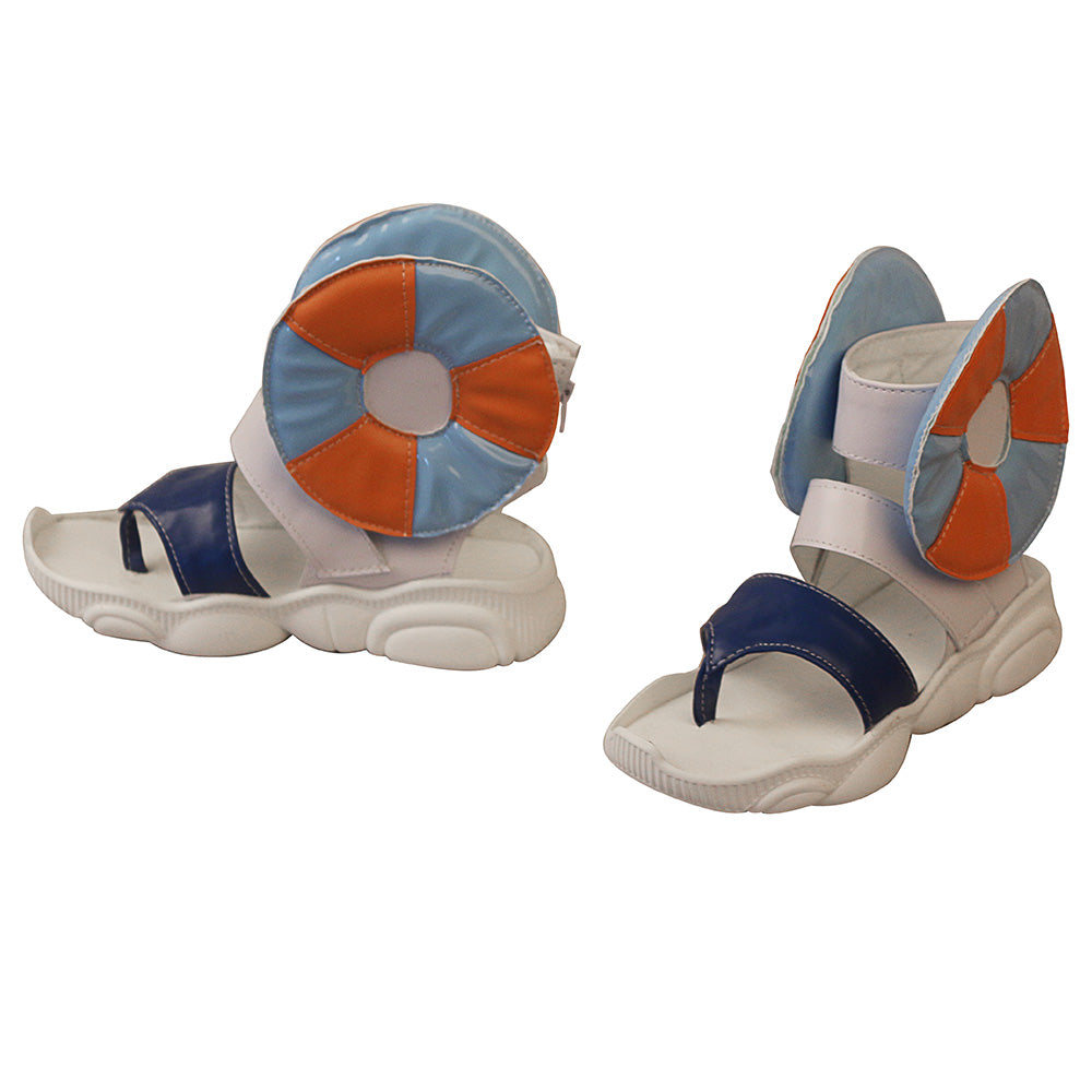 Pokemon Sword And Shield Nessa Blue White Cosplay Shoes