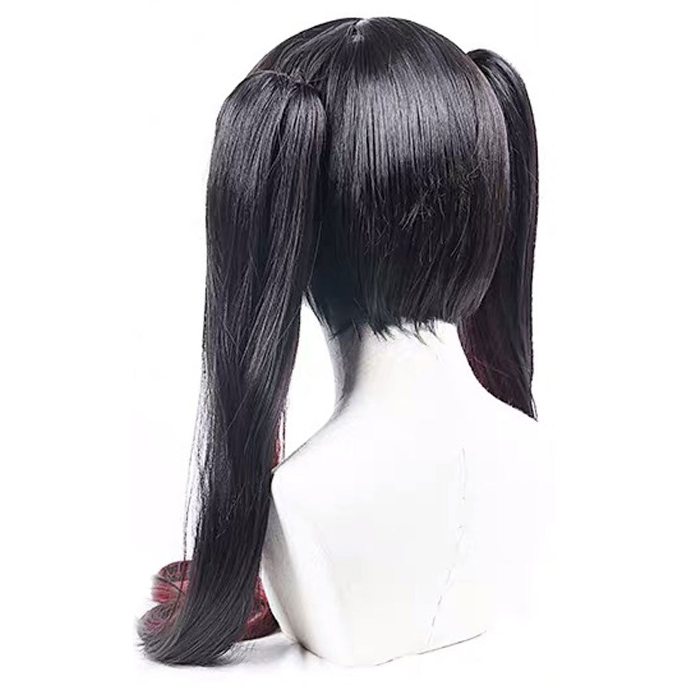 Date A Live Tokisaki Kurumi Nightmare Cheongsam Black Brown Cosplay Wig