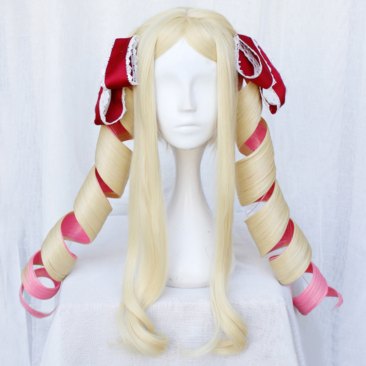 Re: Life In A Different World From Zero Beatrice Light Golden Pink Cosplay Wig - Only Wig
