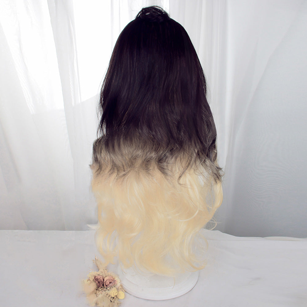 League of Legends LOL Coven Ahri Purple Golden Cosplay Wig