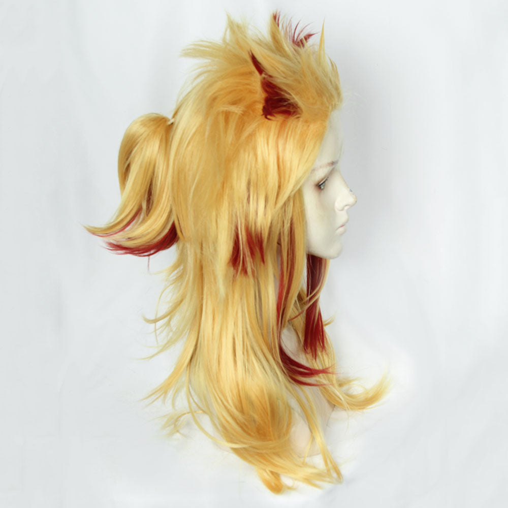 Demon Slayer: Kimetsu No Yaiba Rengoku Kyoujurou Golden Red Cosplay Wig