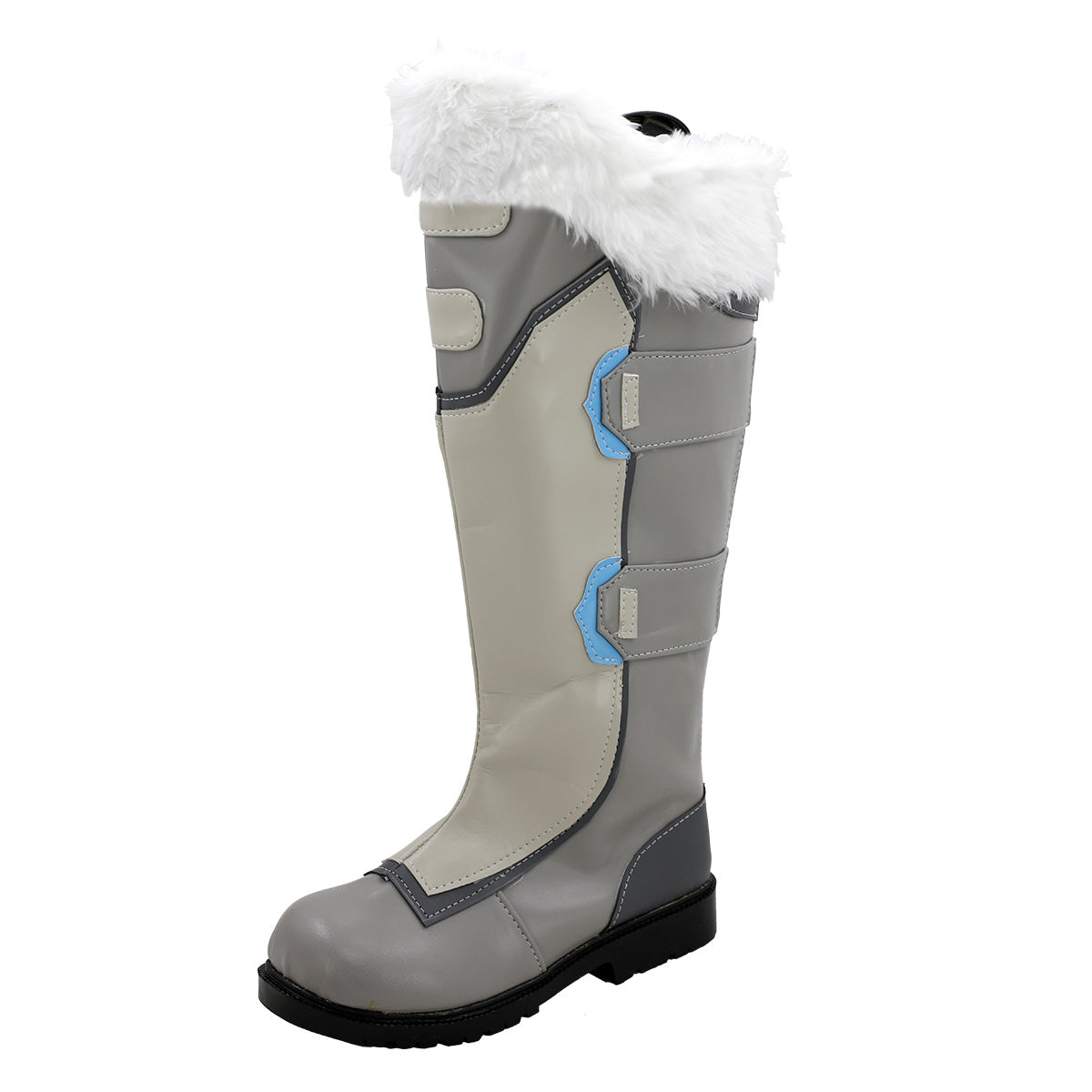 Overwatch OW Dr. Mei Ling Zhou Grey Shoes Cosplay Boots