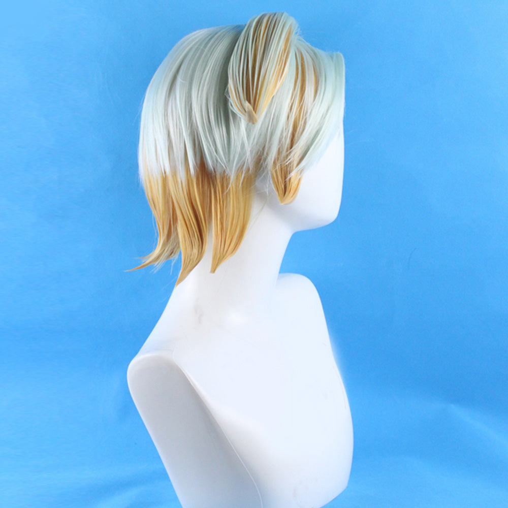 Pokemon Sword And Shield Gordie White Yellow Cosplay Wig