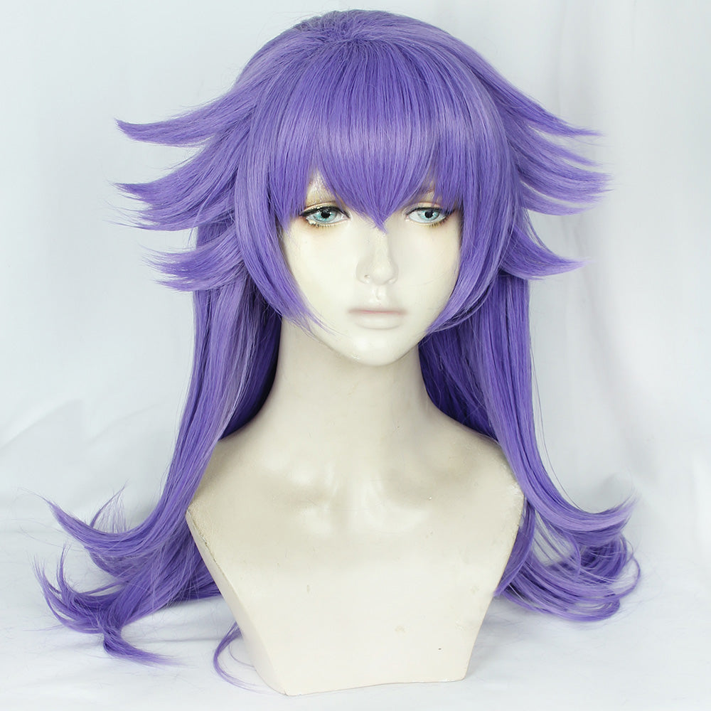 Pokemon Sword And PM Shield Leon Purple Cosplay Wig