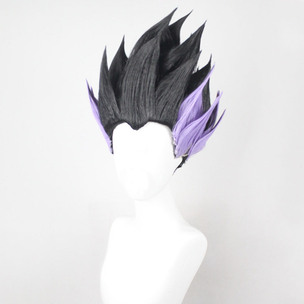 D Ball Gotenks Black Purple Cosplay Wig