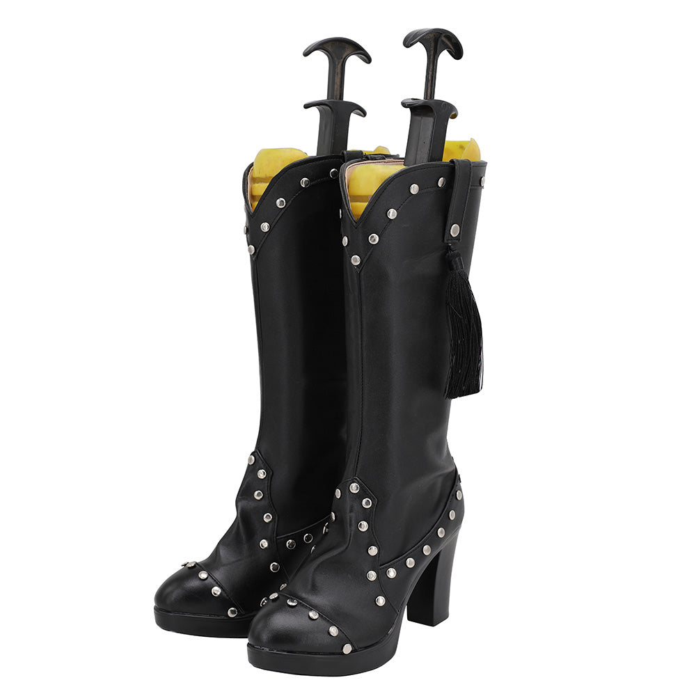 Arknights Texas Winter Schwarze Cosplay Schuhe