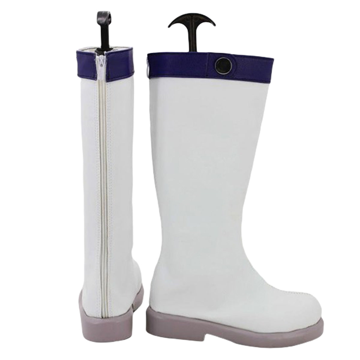Fairy Tail Anime Lucy Heartfilia White Shoes Cosplay Boots