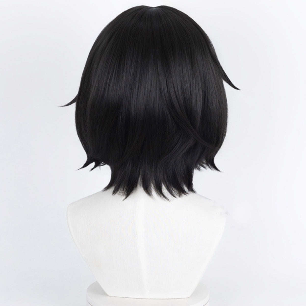 Genshin Impact Yelan Negro Morado Cosplay Peluca