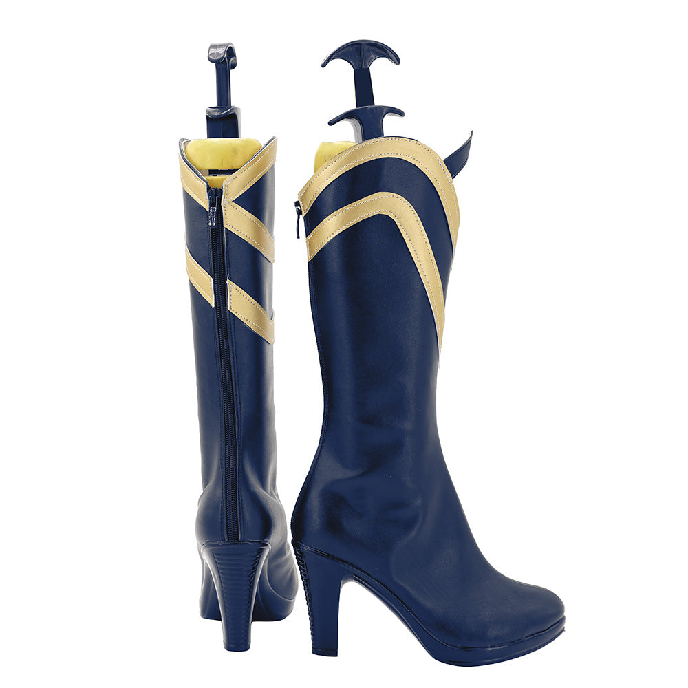 Arknights Texas Inverno Nero Cosplay Scarpe