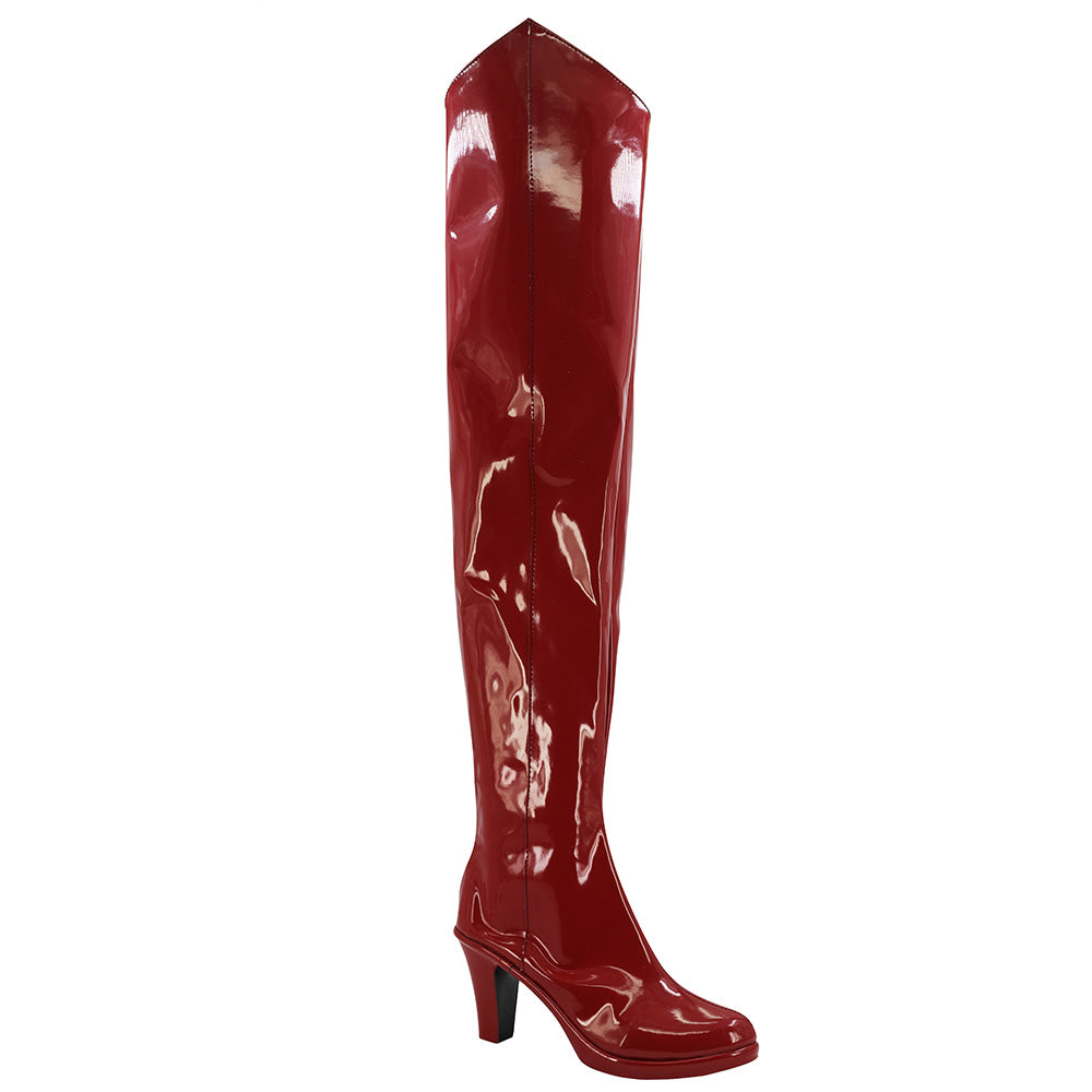 BanG Rêve ! Bonjour Happy World ! Chercheur de sourires ! Kokoro Tsurumaki Chaussures rouges Cosplay Bottes