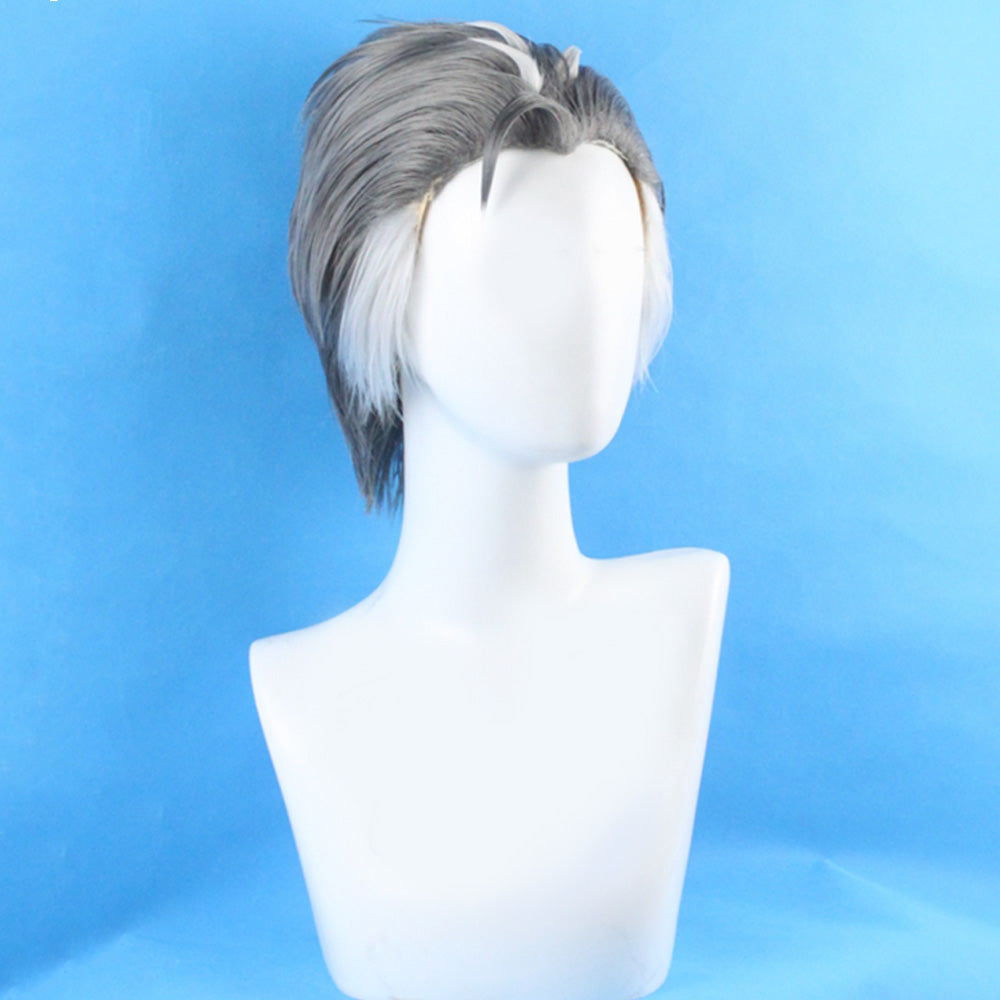 Pokemon Sword And Shield Kabu Grey White Cosplay Wig