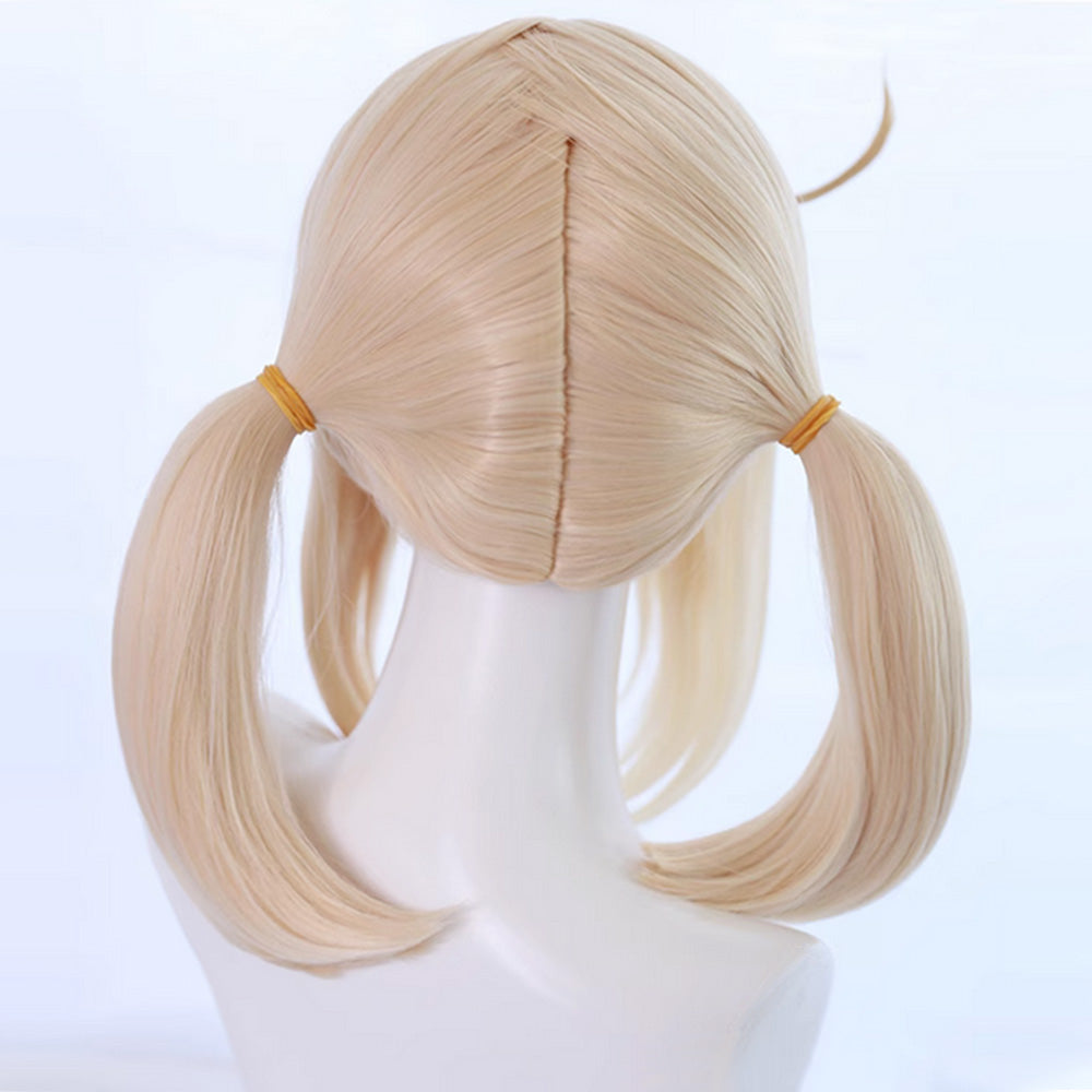 Final Fantasy XIV FF14 Cute White Mage Yellow Cosplay Wig