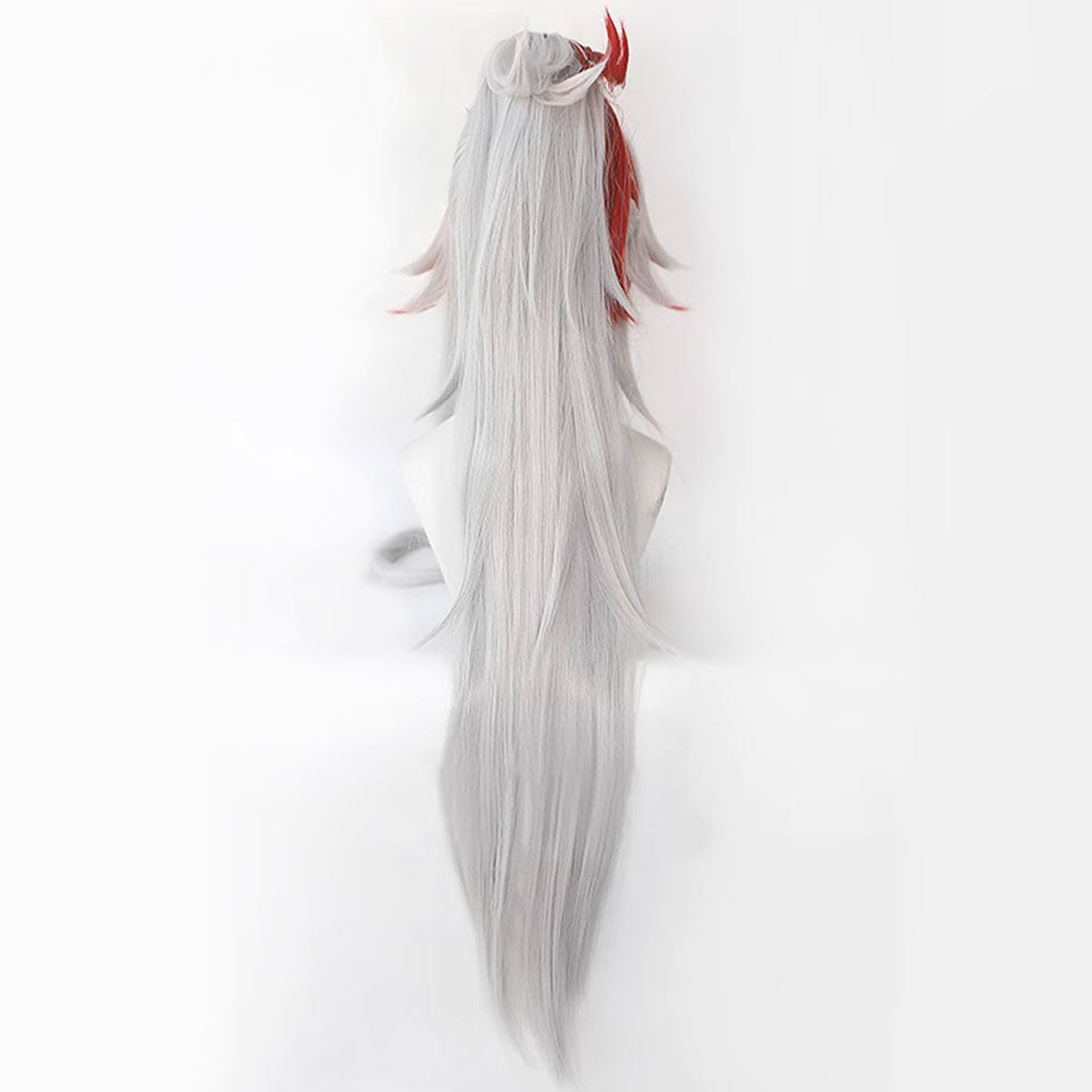 League Of Legends LOL HEARTSTEEL Yone Sliver Red Cosplay Wig