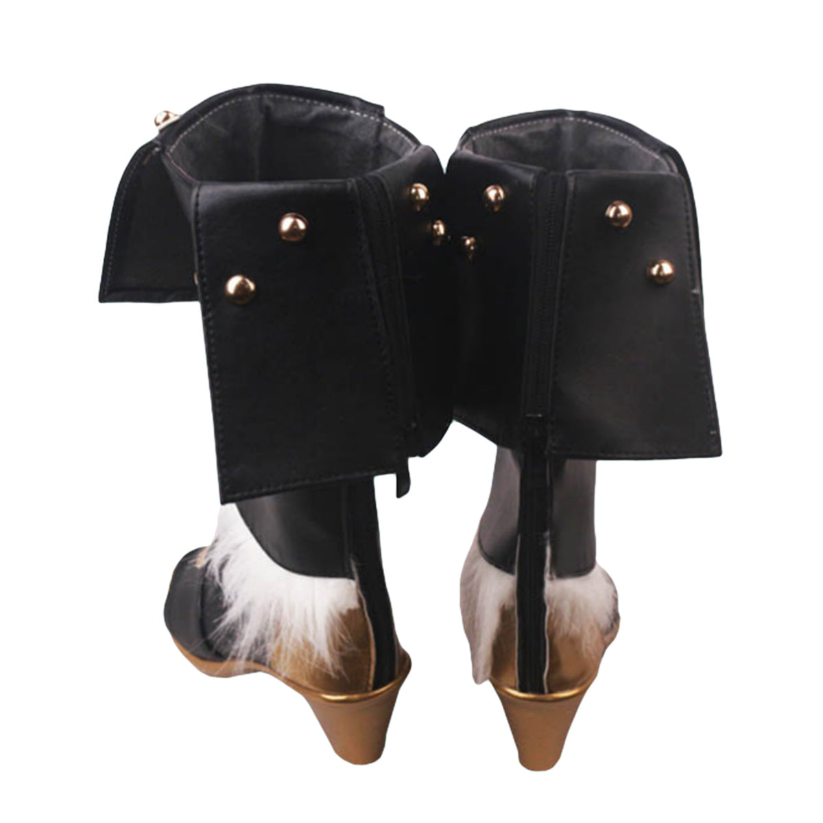 Arknights Texas 冬季黑色 Cosplay 鞋