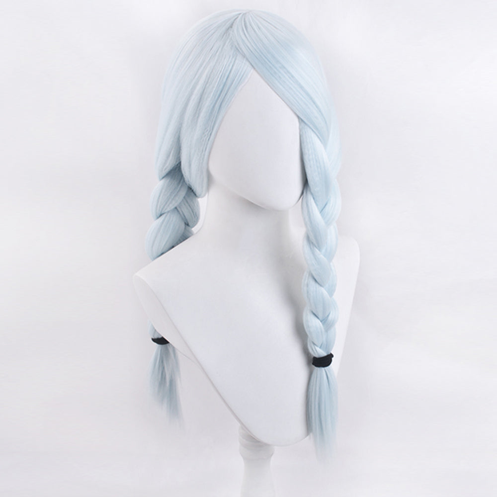 Genshin Impact Yelan Noir Violet Cosplay Perruque